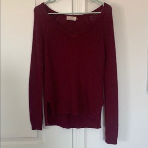 Maroon Long Sleeve Sweater